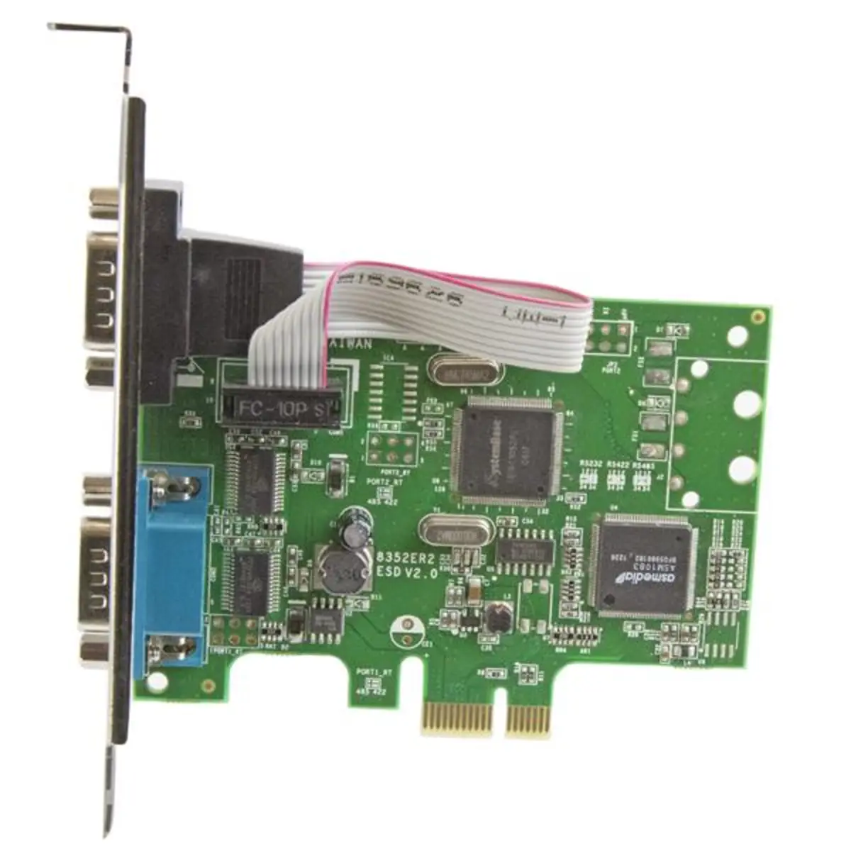 PCI Express Seriell Karte mit 16C1050 UART 2xRS232