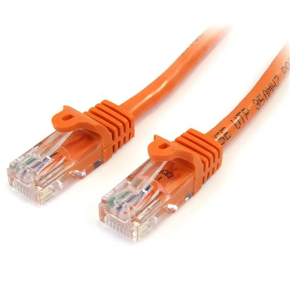 Patchkabel Cat5e RJ-45/RJ-45 Stecker/Stecker Snagless Orange 0,5m