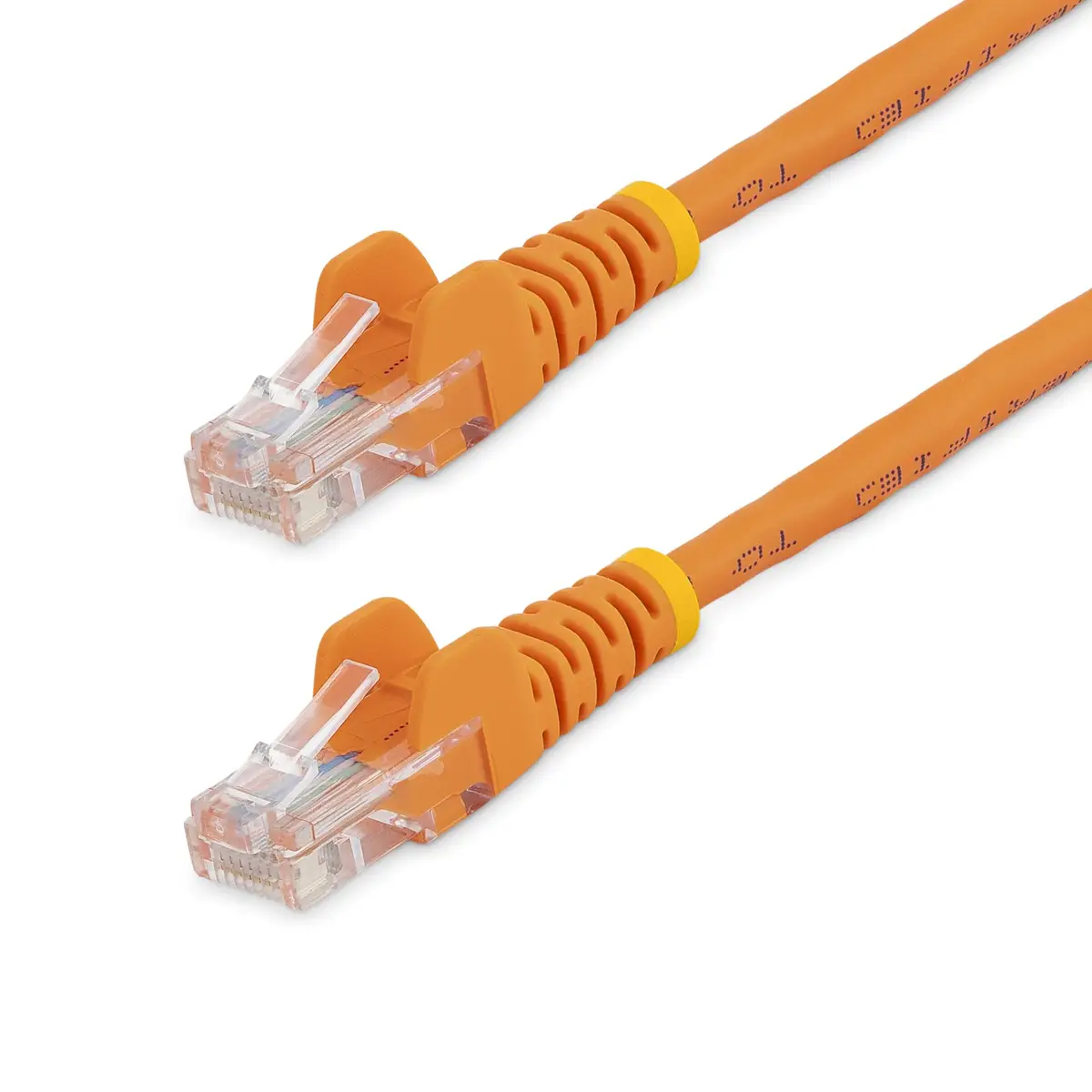 Patchkabel Cat5e RJ-45/RJ-45 Stecker/Stecker Snagless Orange 0,5m
