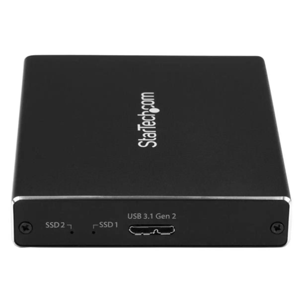Dual Slot Festplattengehäuse für M.2 SATA SSDs - USB 3.1 (10Gbit/s) - RAID