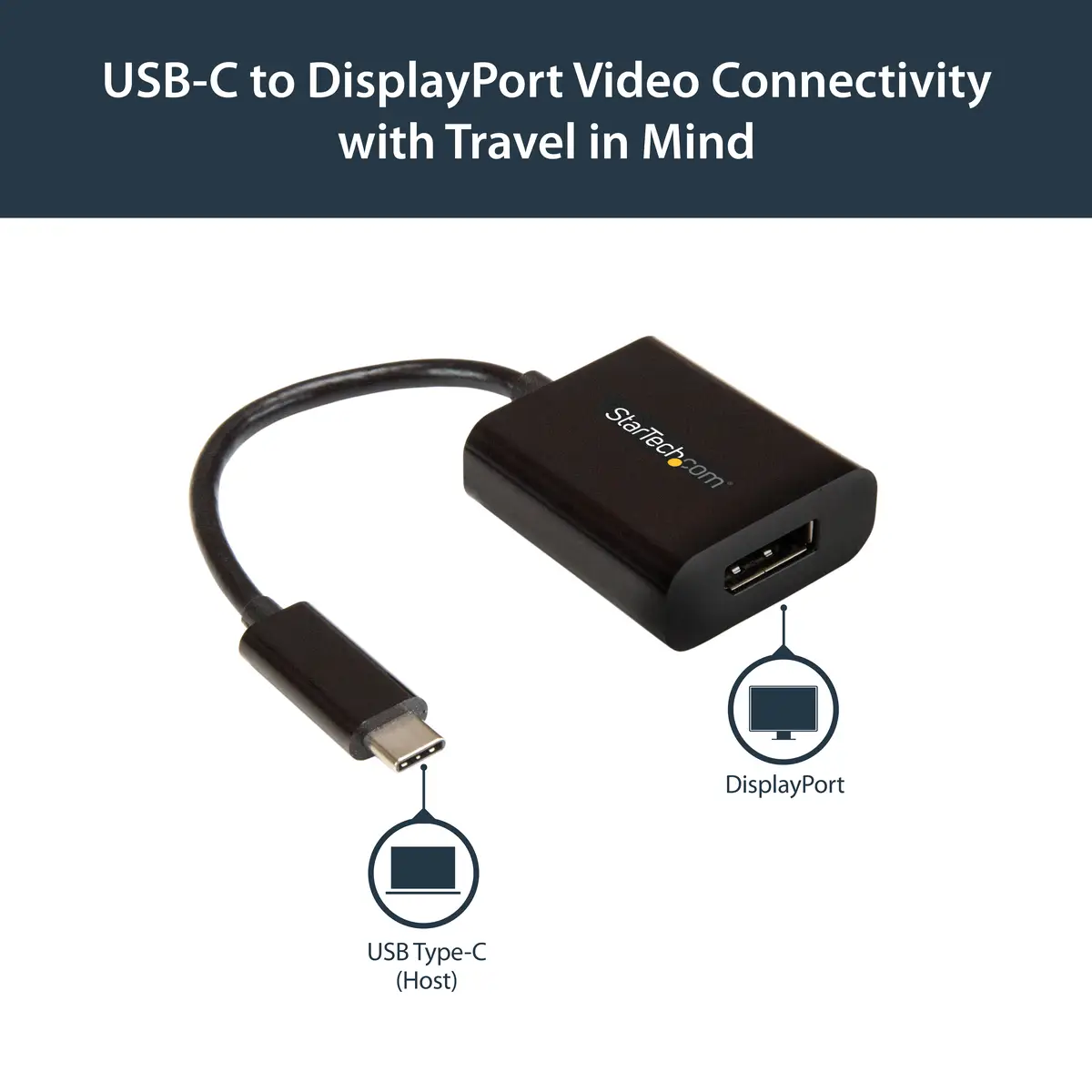 StarTech USB-C to DisplayPort adaptor - 4K 60Hz