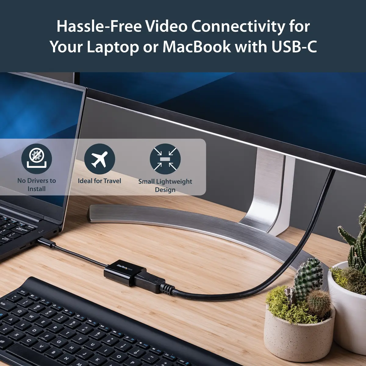 StarTech USB-C to DisplayPort adaptor - 4K 60Hz