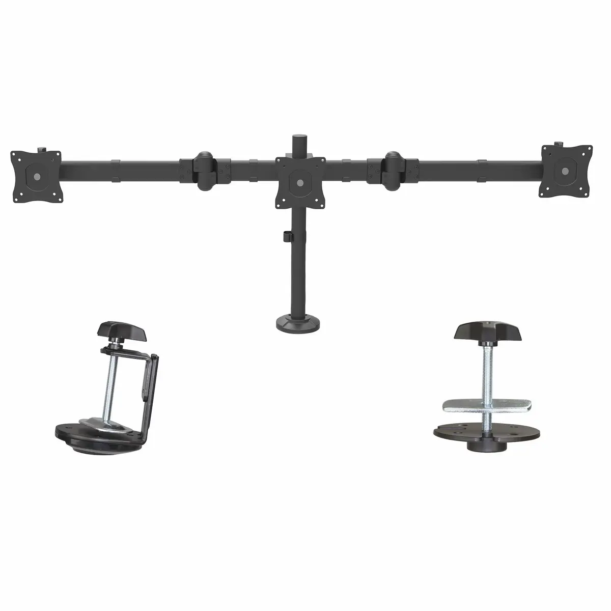 Dreifach Höhenverstellbarer Monitorarm für Surround Setup für bis zu 61 cm (24")