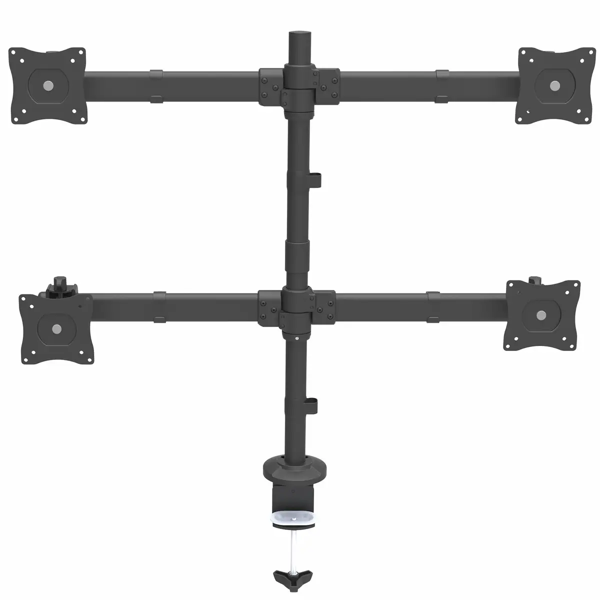 Schreibtisch Vierfach-Monitorhalterung Drehbar 33-68,6 cm (13-27") max. Traglast 8 kg