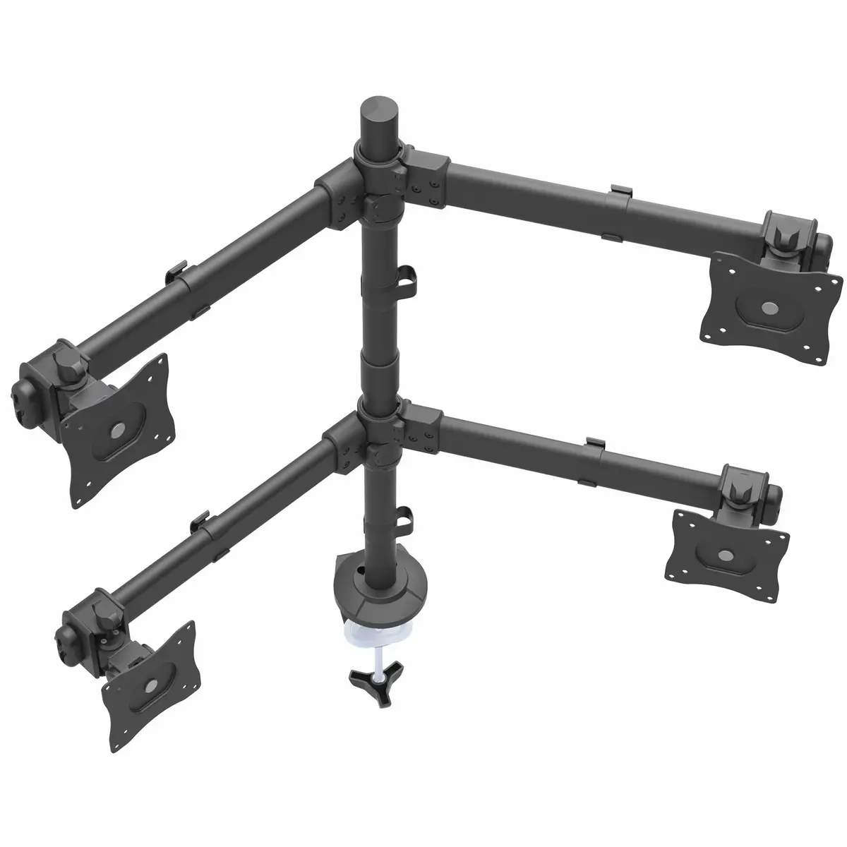 Schreibtisch Vierfach-Monitorhalterung Drehbar 33-68,6 cm (13-27") max. Traglast 8 kg
