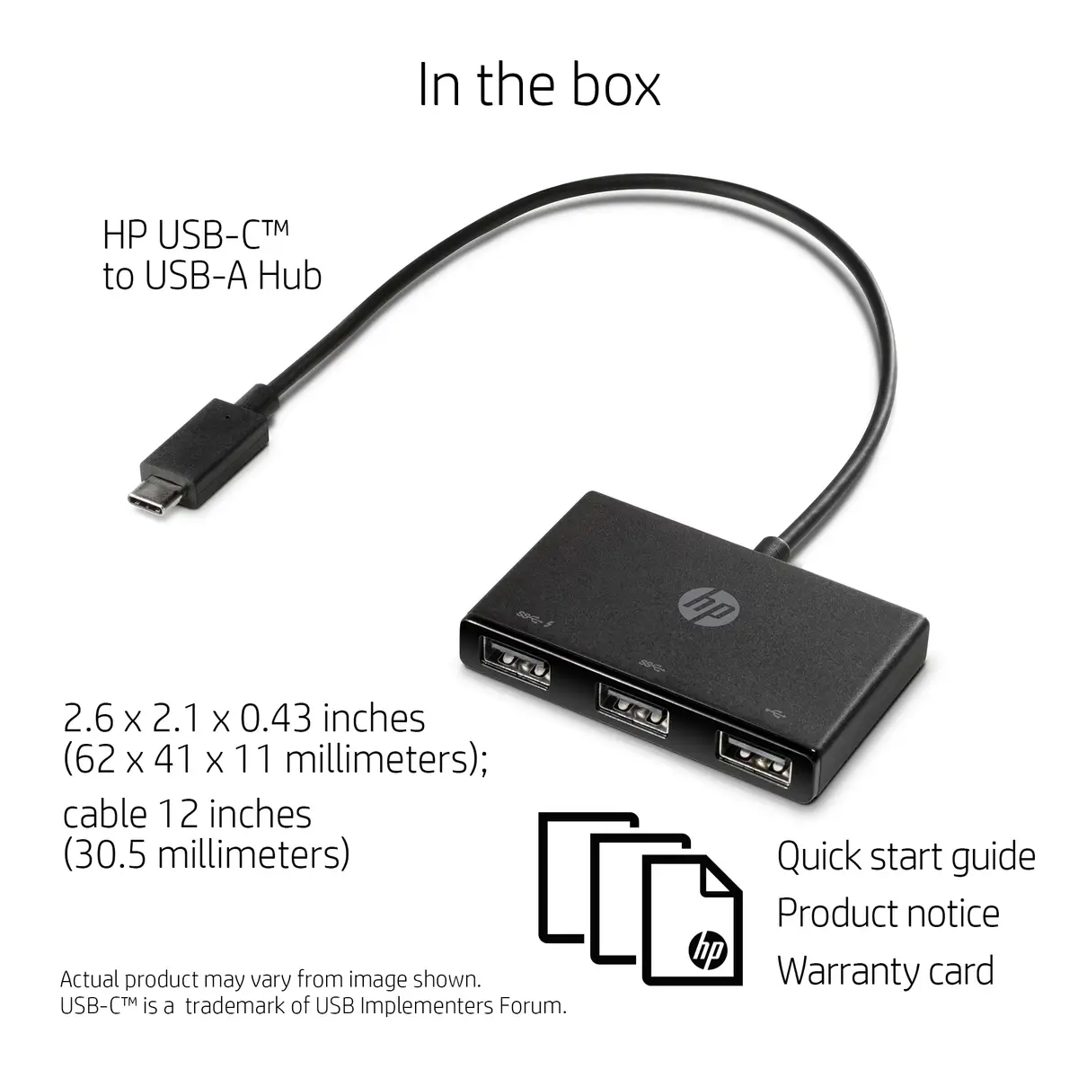 USB-C zu USB-A Hub - 3 x SuperSpeed USB 3.0