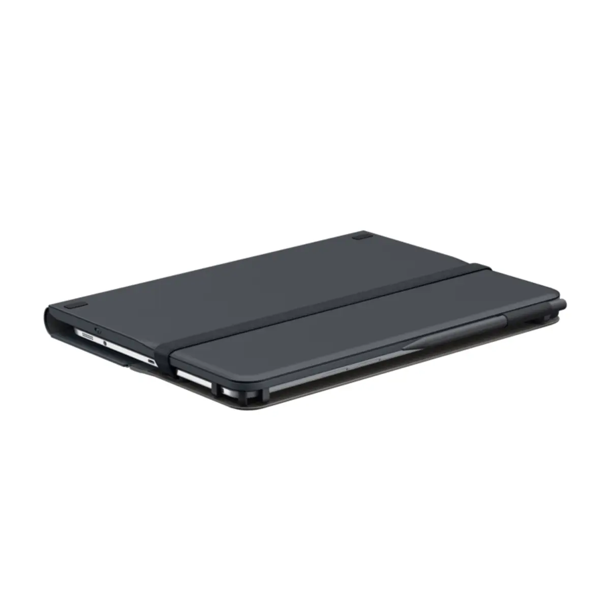 Universal Folio mit integrierter Tastatur für 23-25,5cm (9-10") Tablets schwarz Deutsch