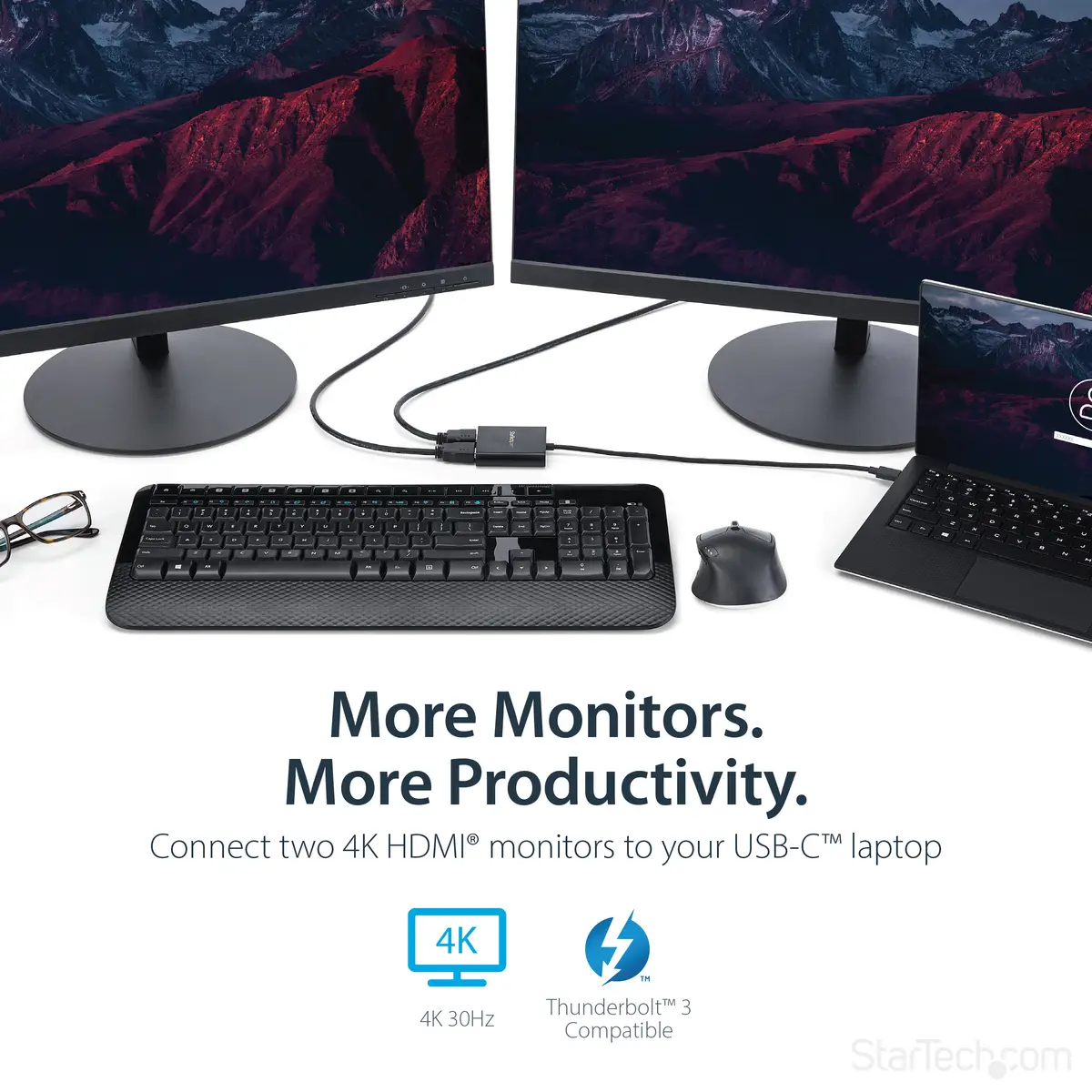 USB-C zu HDMI Multi-Monitor Splitter