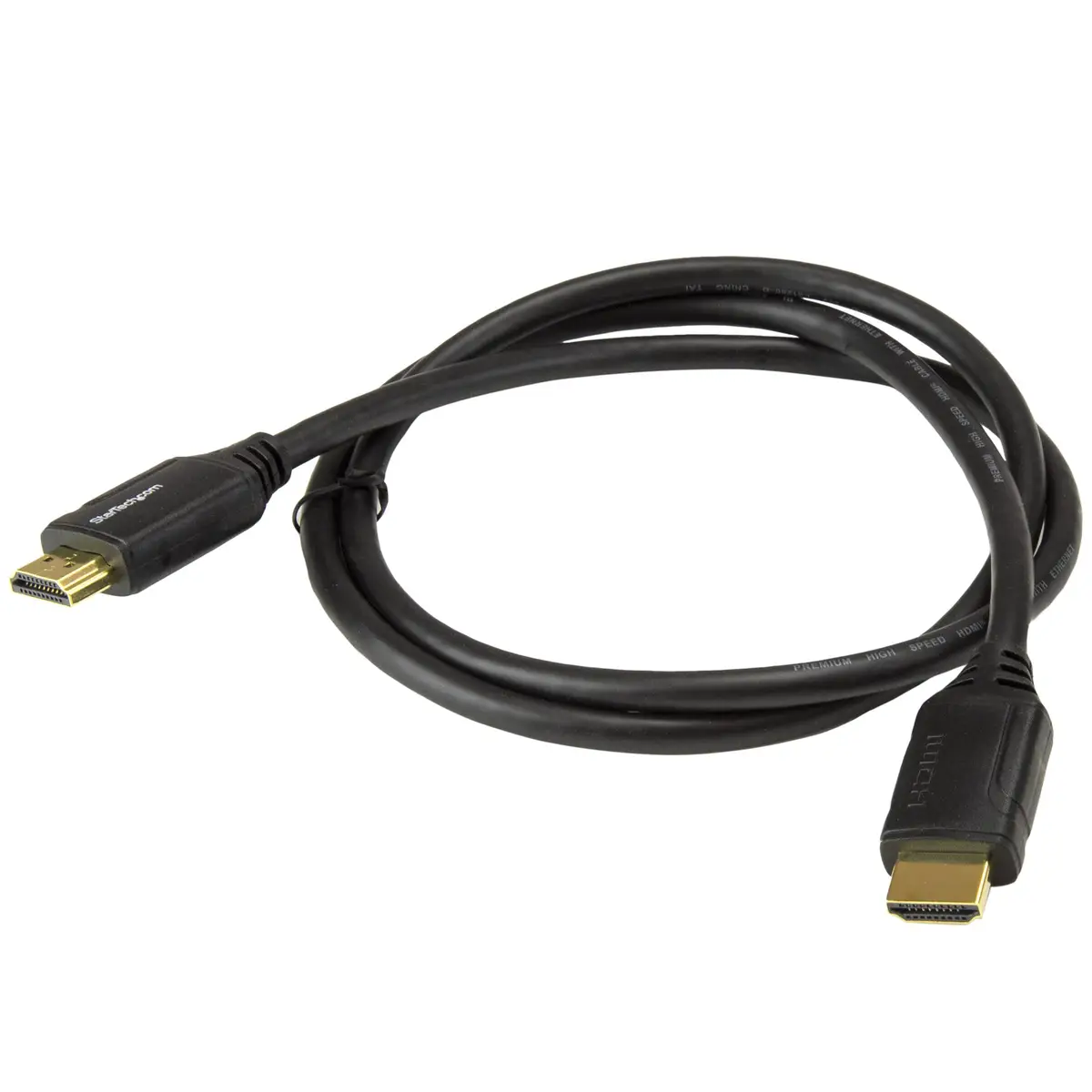 HDMI Kabel mit Ethernet HDMI/HDMI Stecker/Stecker Schwarz 1m
