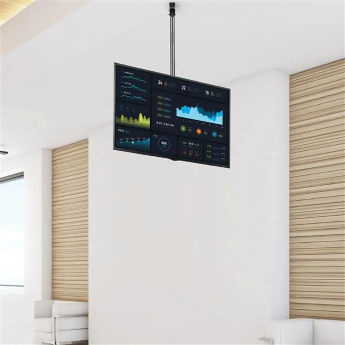 TV Deckenhalterung für 94-177,8cm (37-70") max. Tragkraft 50kg