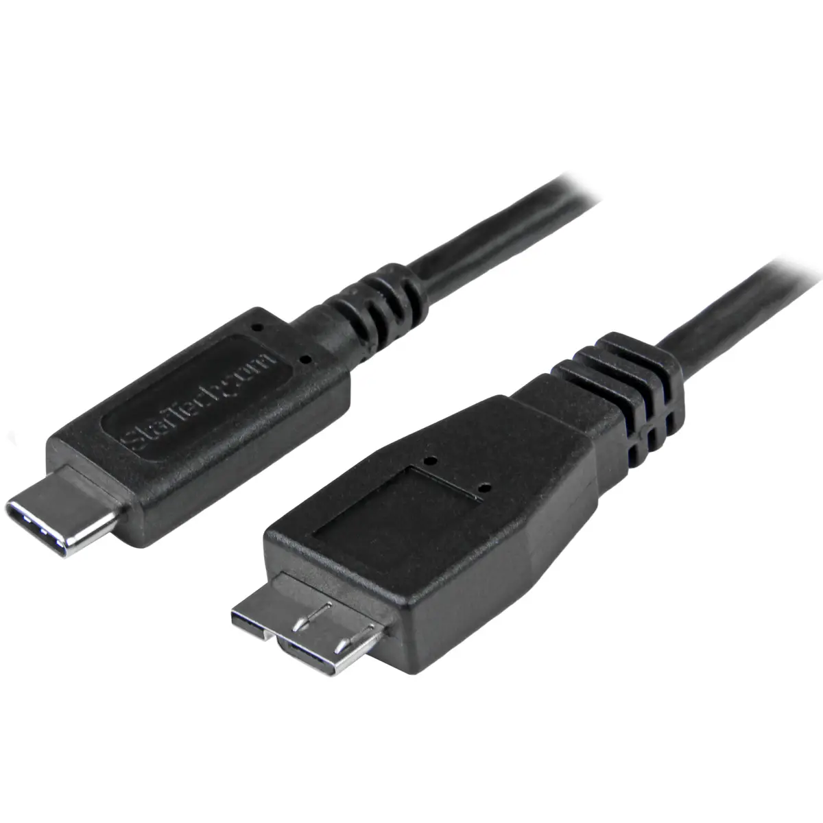 USB Kabel USB-C/Micro-B Männlich/Männlich Schwarz 0,5m