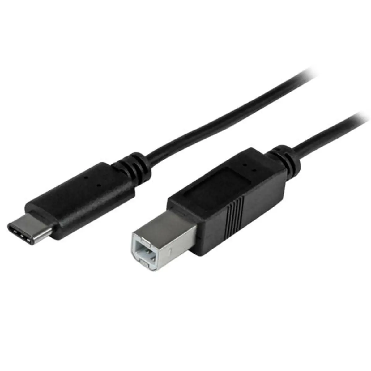 USB Kabel USB-C/USB-B Stecker/Stecker Schwarz 2m