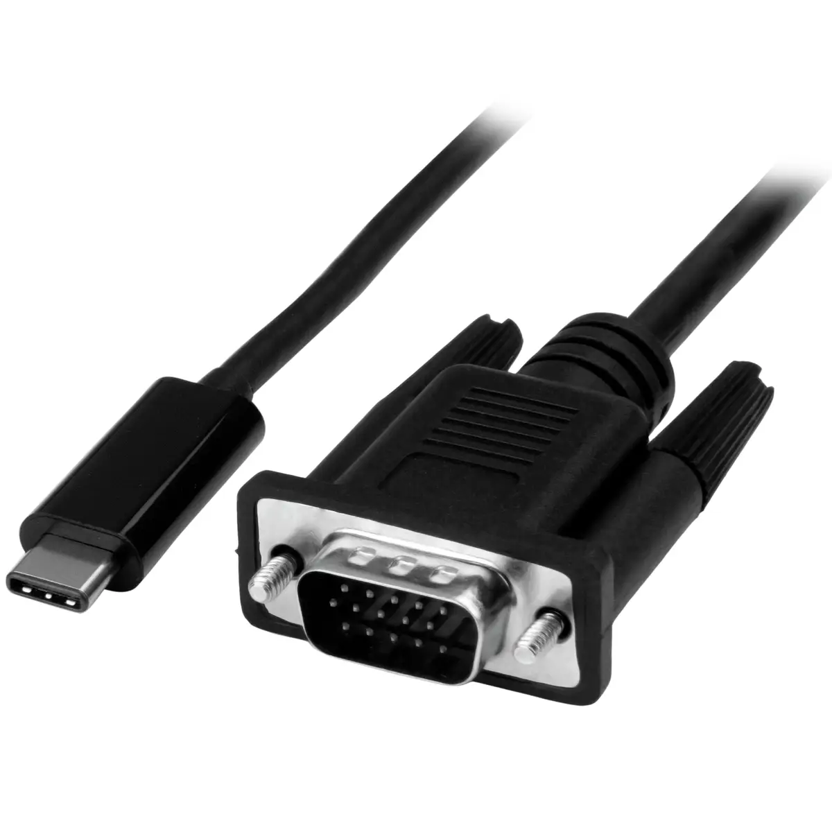 USB-C auf VGA Adapterkabel Stecker/Stecker Schwarz 1m