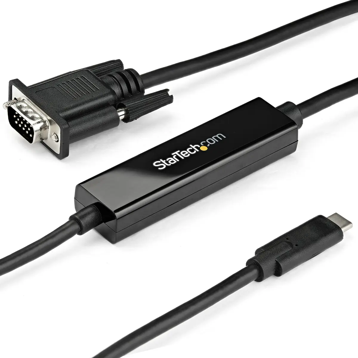 USB-C auf VGA Adapterkabel Stecker/Stecker Schwarz 1m
