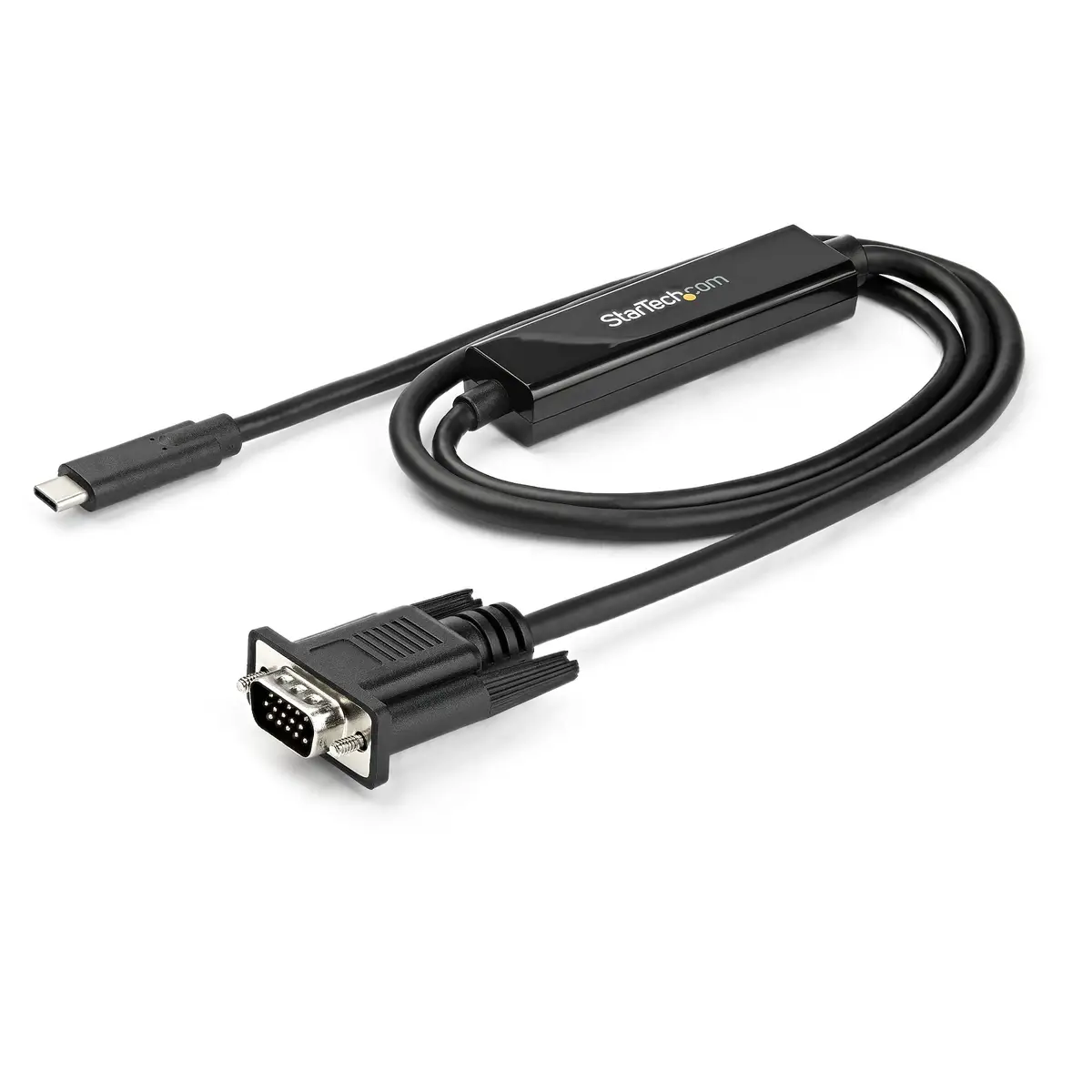 USB-C auf VGA Adapterkabel Stecker/Stecker Schwarz 1m