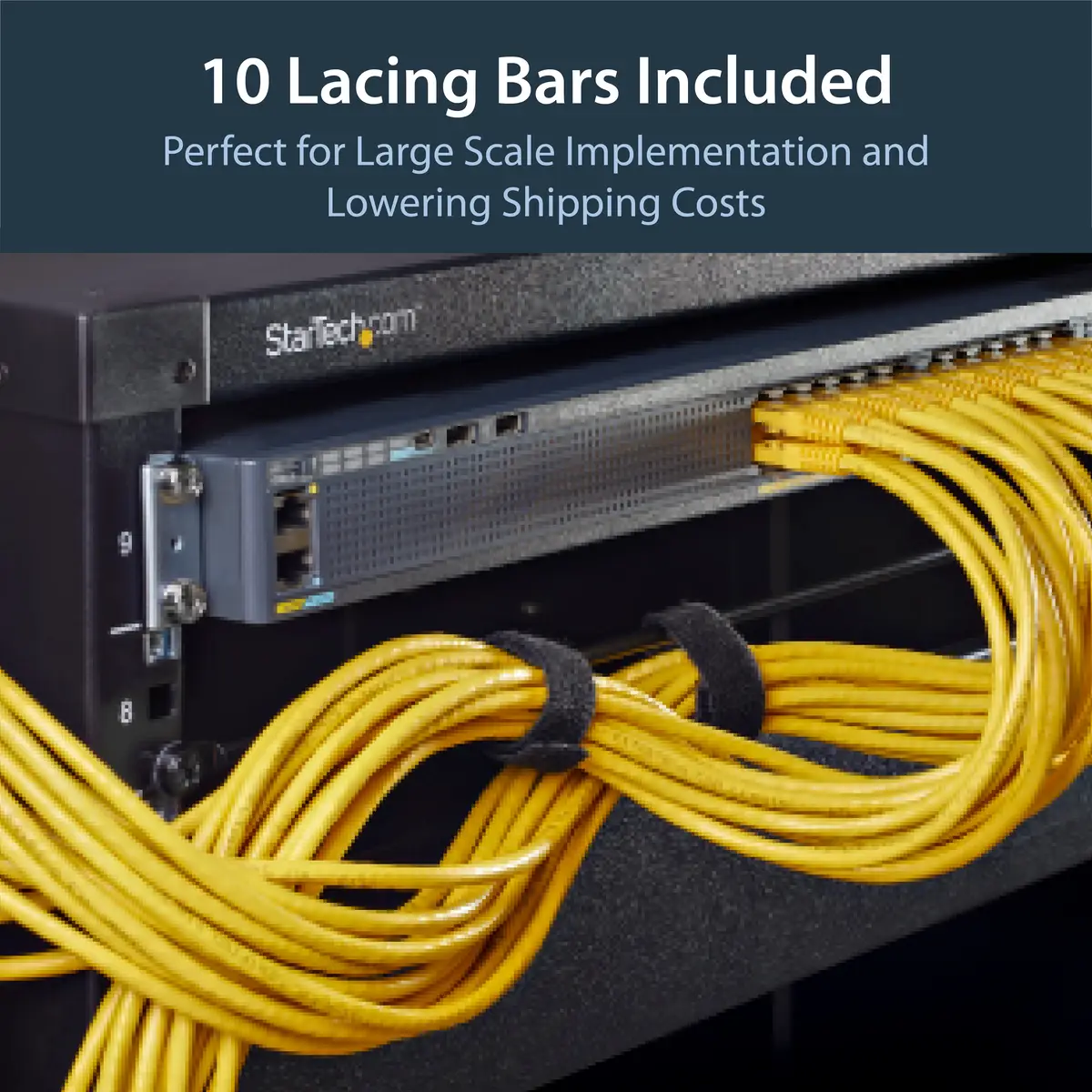 Horizontale Kabelführung für Server Racks