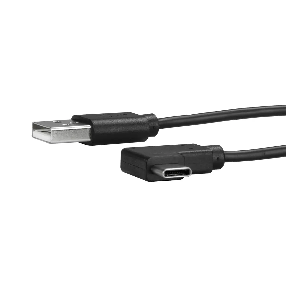 USB Kabel rechtsgewinkelt USB-A/USB-C Männlich/Männlich Schwarz 1m