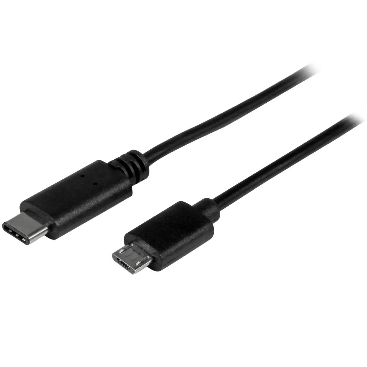 USB Kabel USB-C/Micro-USB Männlich/Männlich Schwarz 0,5m