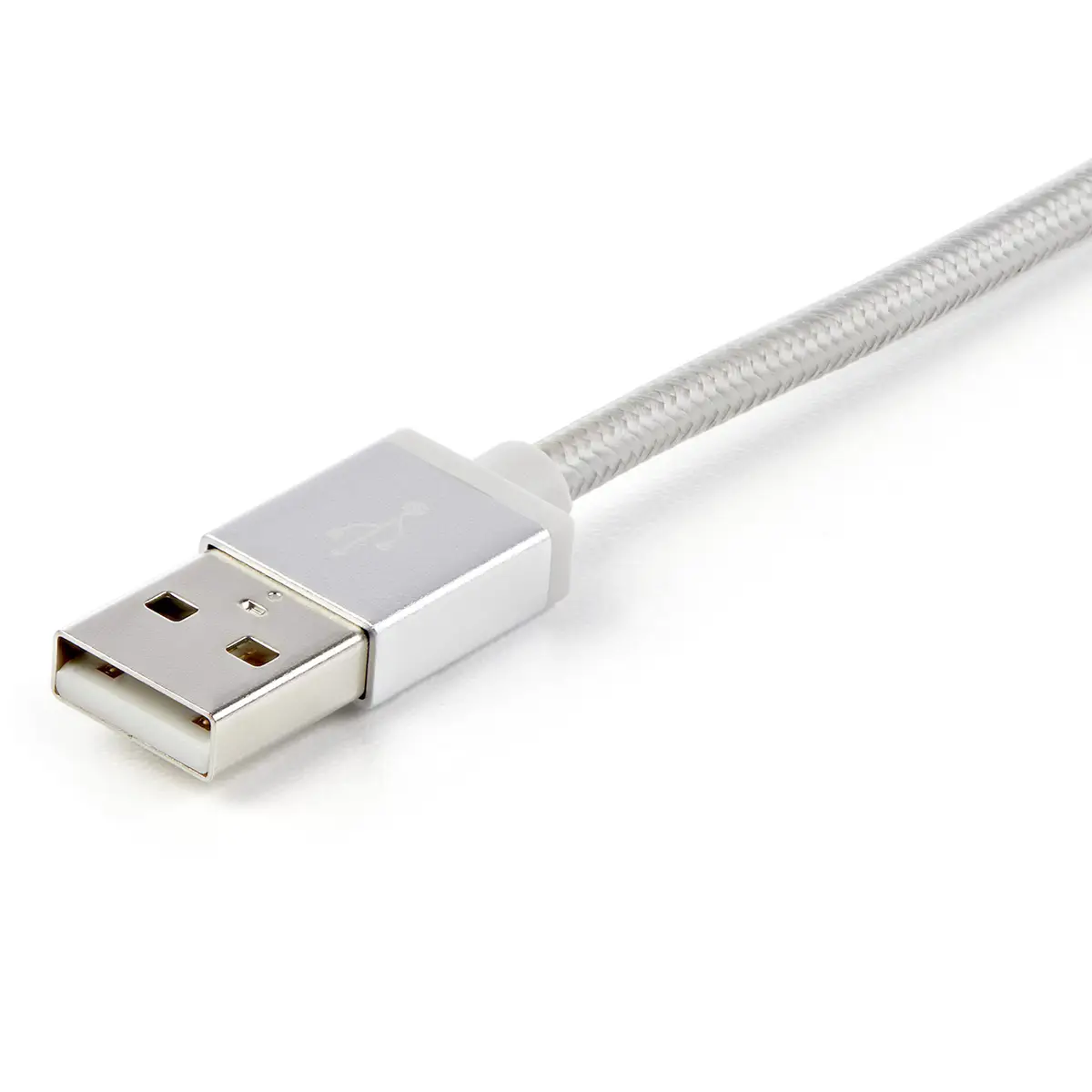 3-in-1 USB Ladekabel Lighting/USB-C/Micro-USB Silber 1m