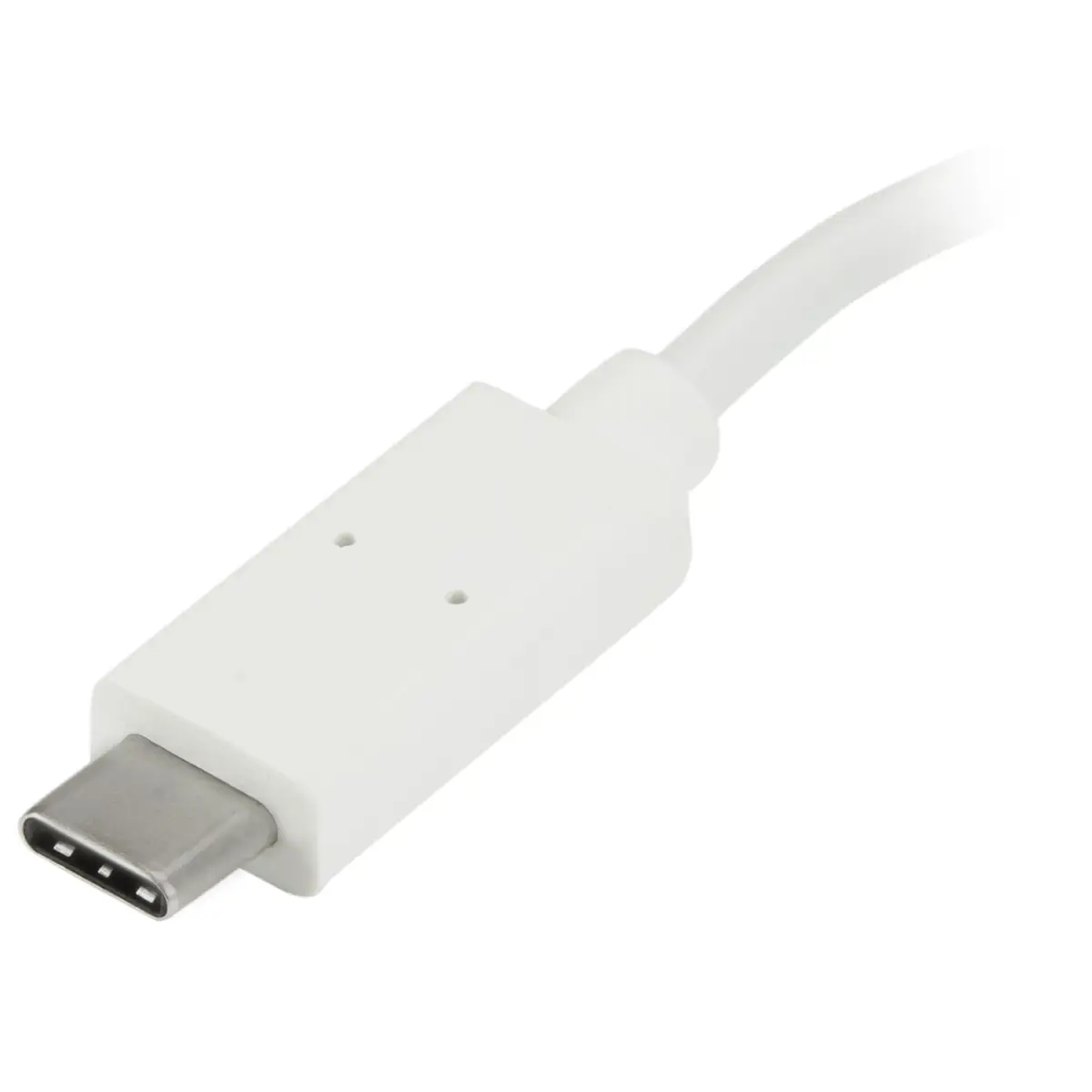 4 Port USB-C Hub USB C und 3x USB-A USB 3.0 Hub Weiß