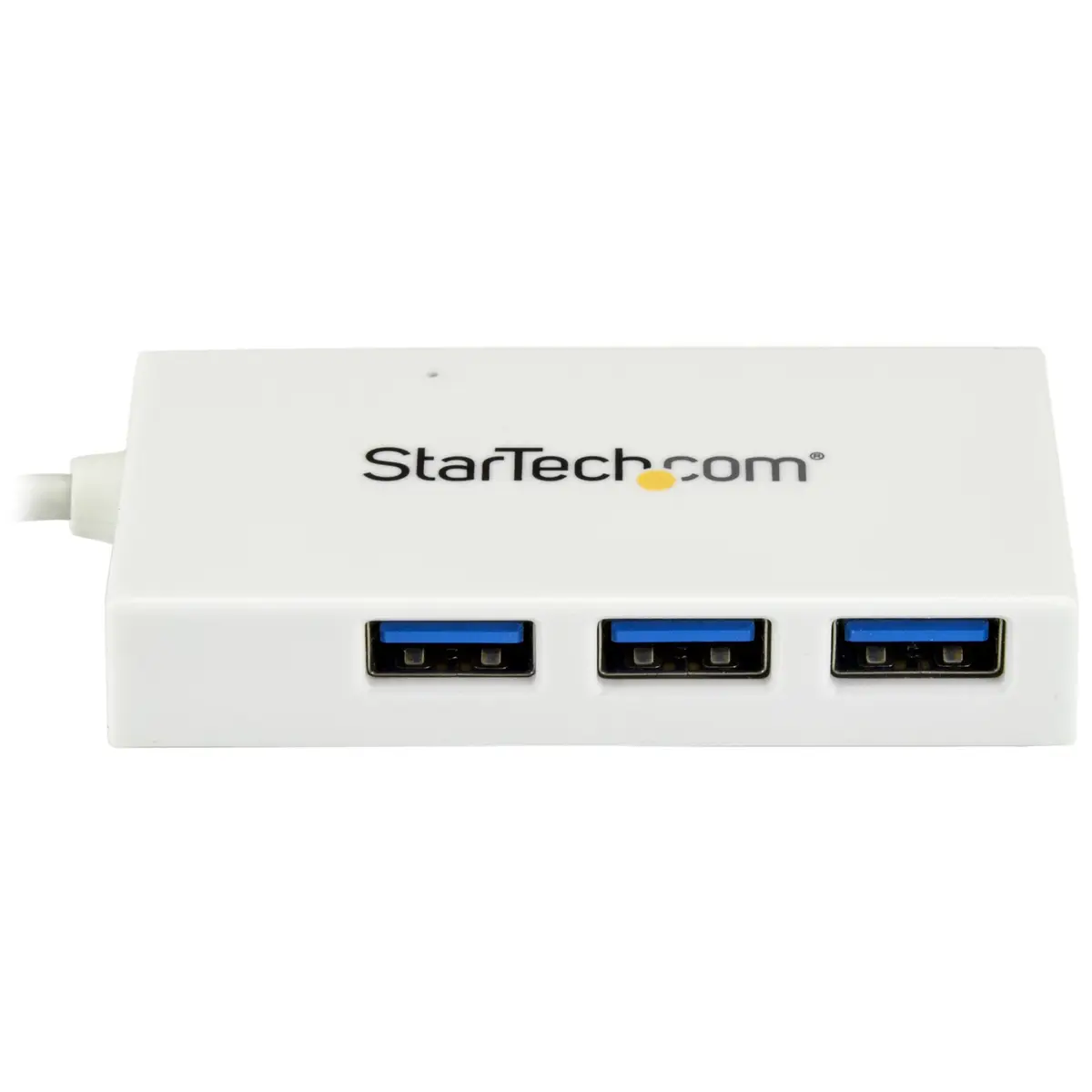 4 Port USB-C Hub USB C und 3x USB-A USB 3.0 Hub Weiß