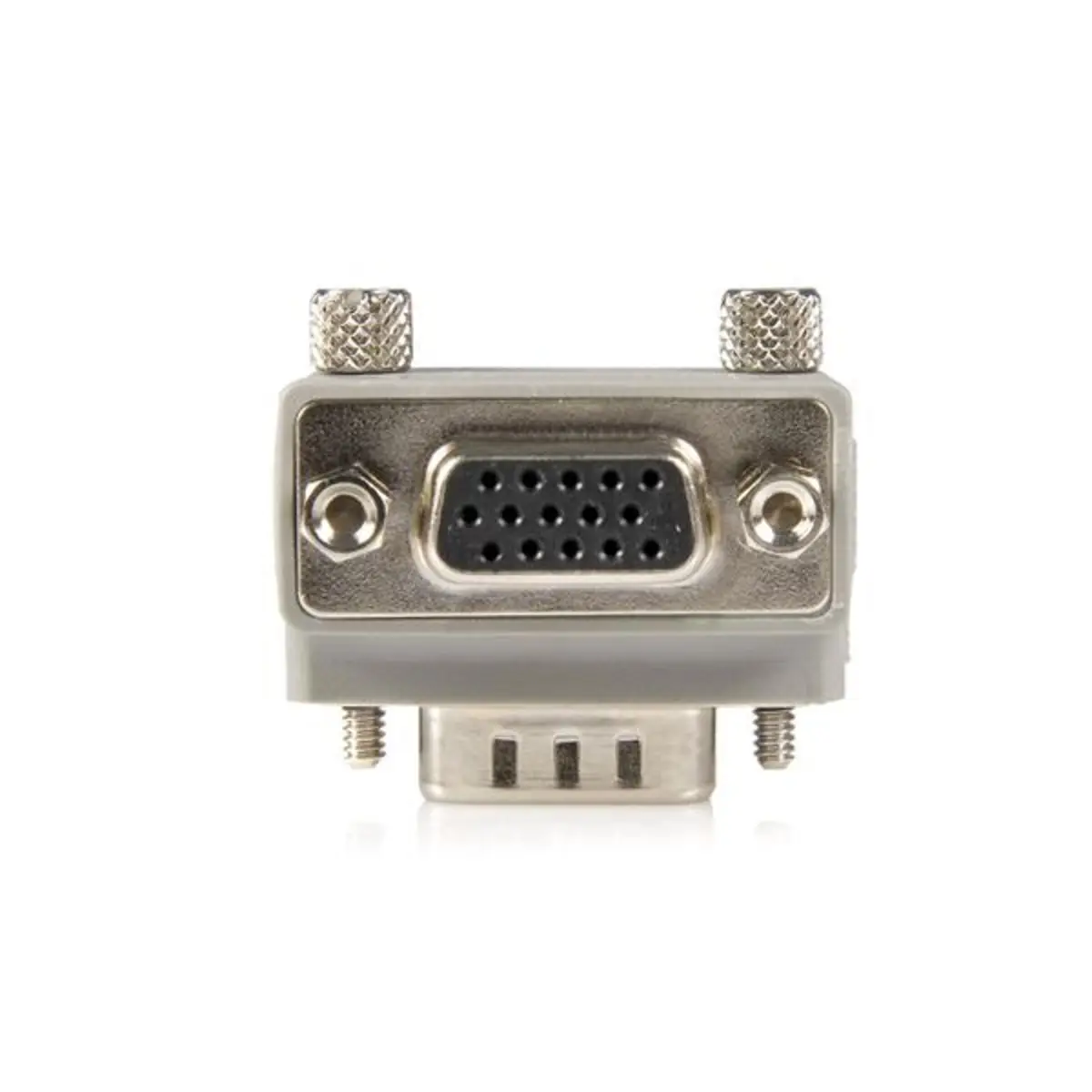 VGA auf VGA Kabel Adapter rechts gewinkelt Stecker/Buchse Grau