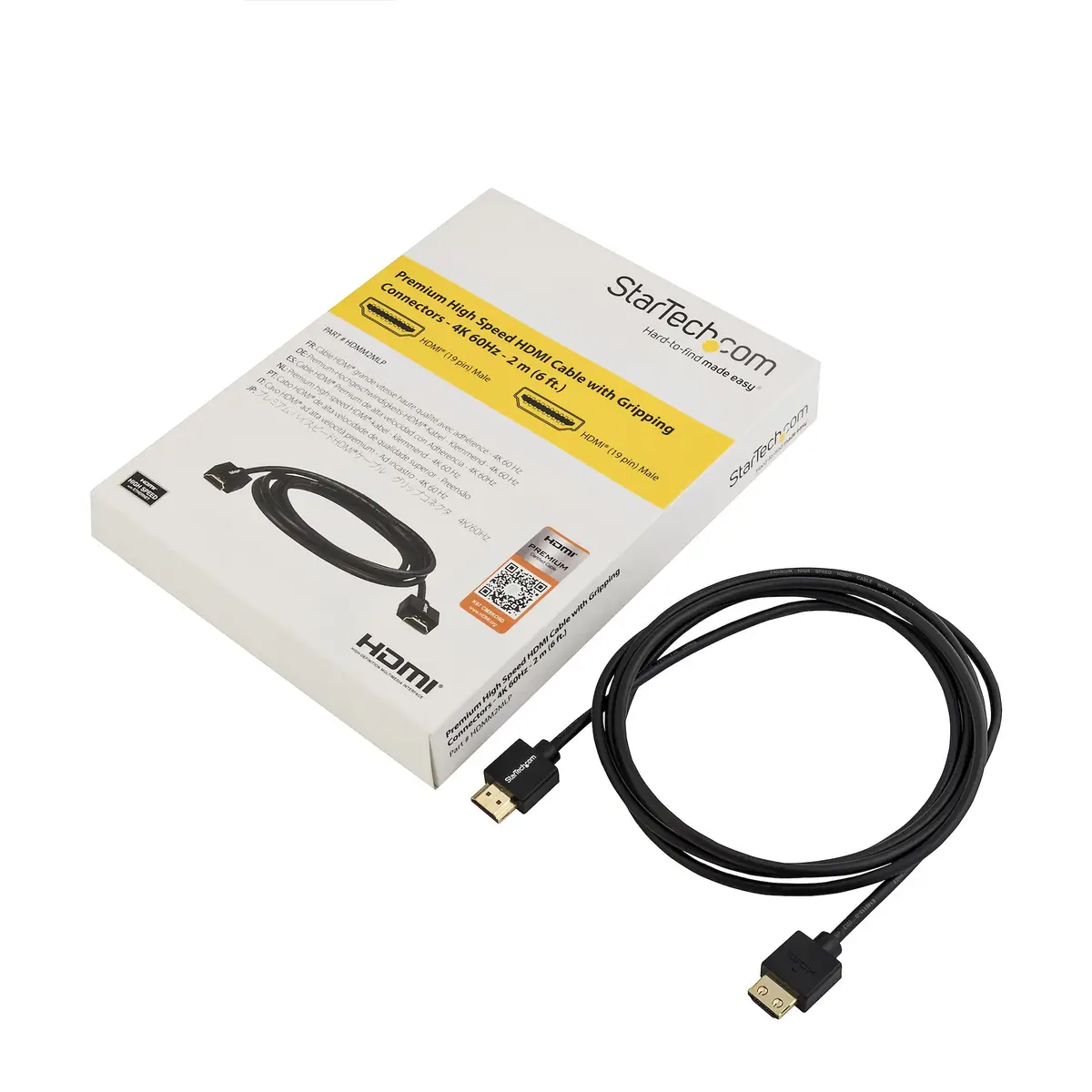 HDMI Kabel mit Verriegelung HDMI/HDMI Stecker/Stecker Schwarz 2 m