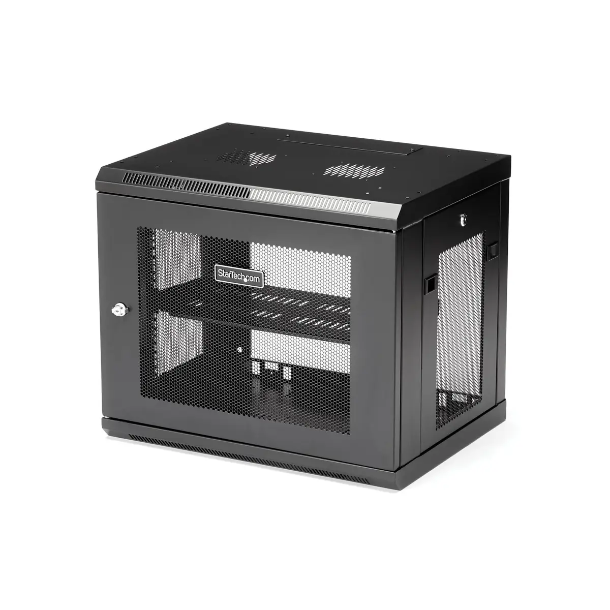 RK9WALM Serverschrank 9HE zur Wandmontage mit Scharnier 38cm tief