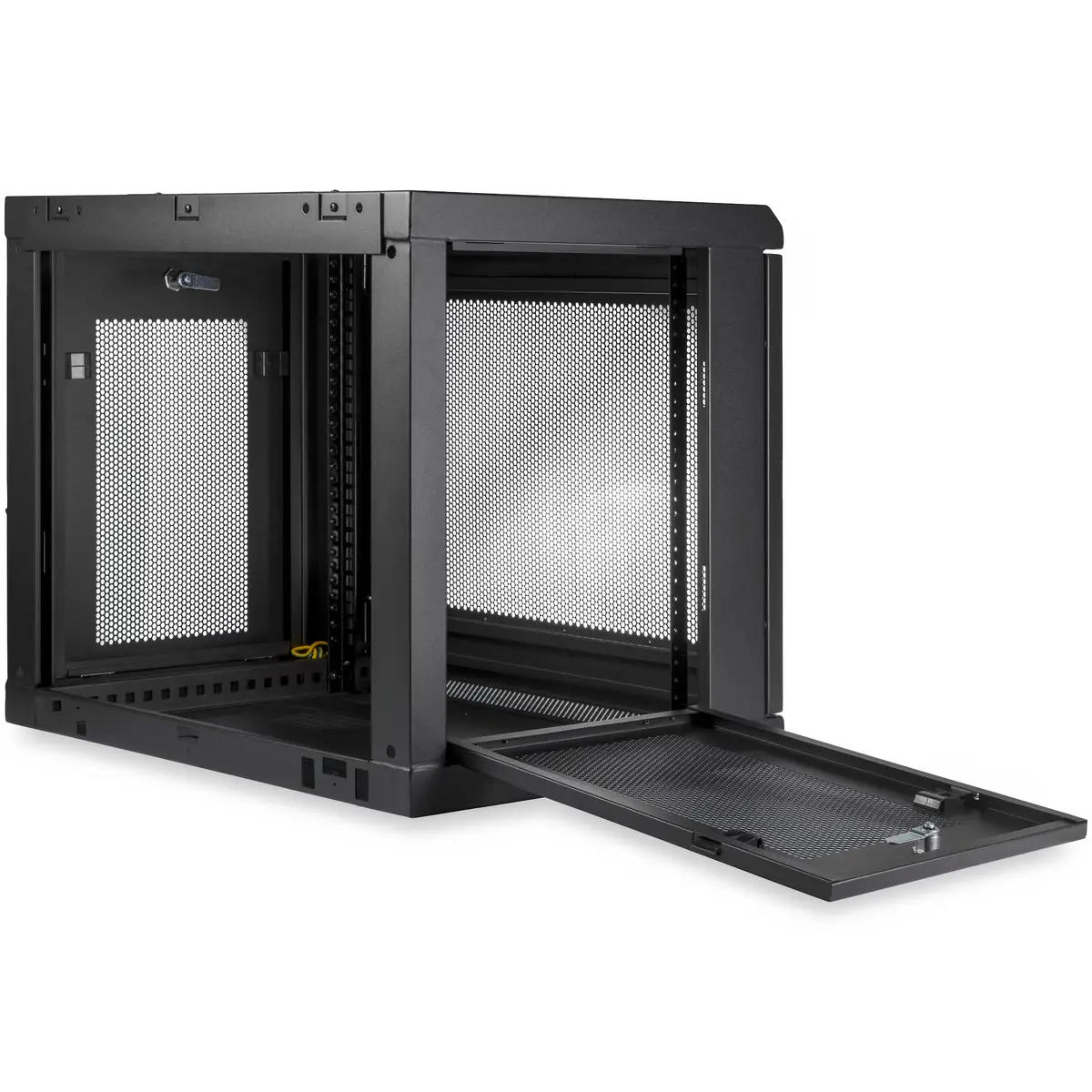 RK9WALM Serverschrank 9HE zur Wandmontage mit Scharnier 38cm tief