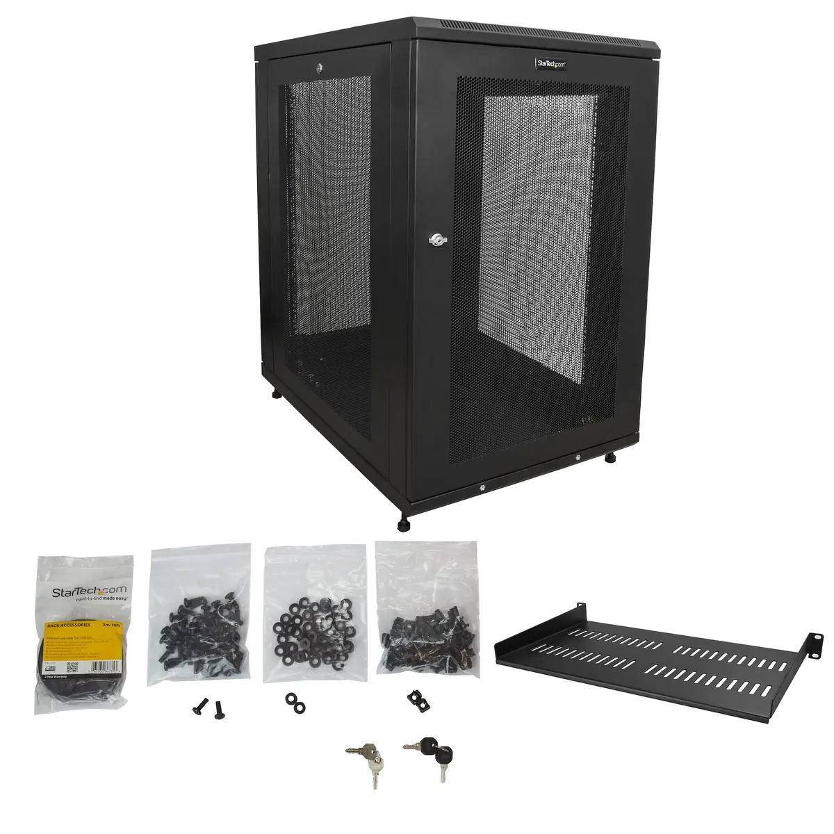 18 HE Server Rack Schrank 78cm tiefes Gehäuse 18 HE