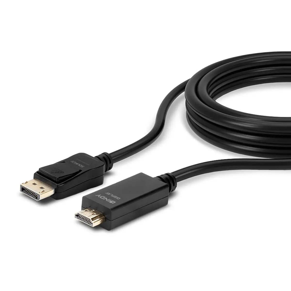 Anschlusskabel DisplayPort/HDMI Stecker/Stecker Schwarz 0,5m
