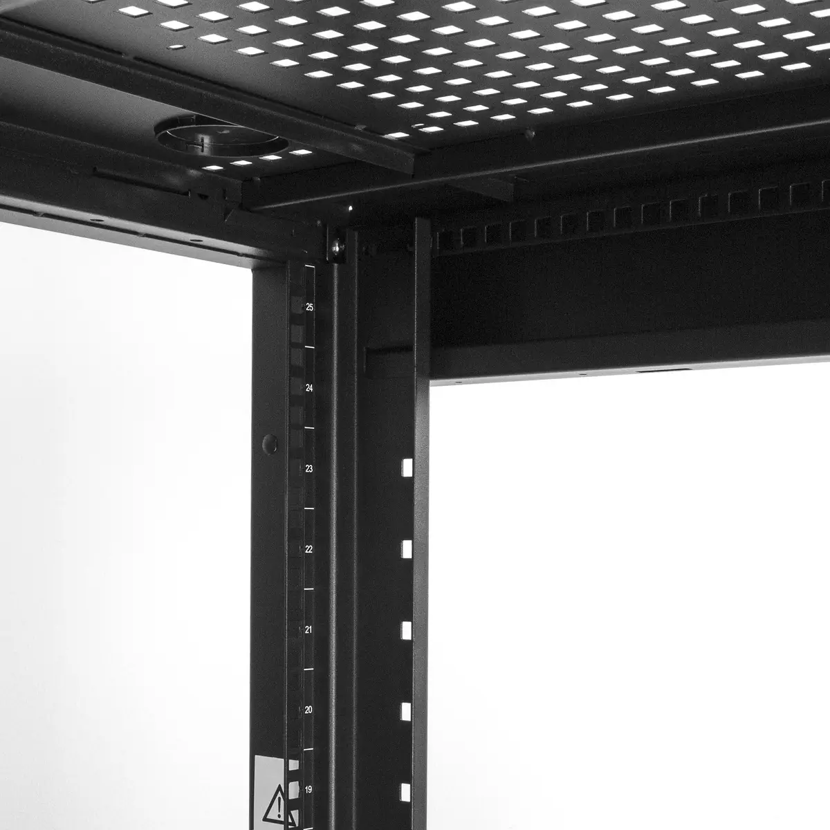 RK2537BKM Serverschrank 25HE 89cm tiefes Gehäuse Schwarz