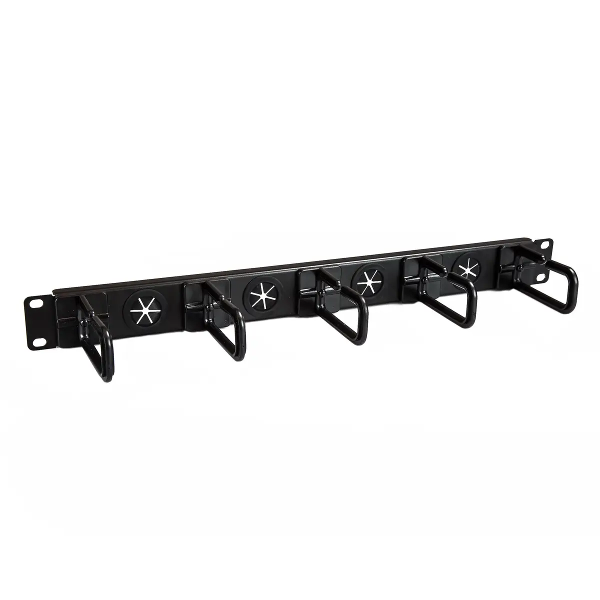 Kabelmanagement Panel für Server Rack D-Ringe Kabelführungssatz 1U 48.3 cm (19")