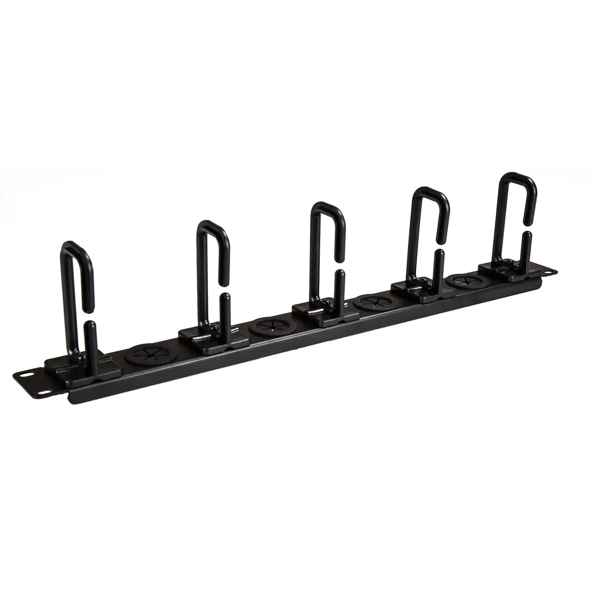 Kabelmanagement Panel für Server Rack D-Ringe Kabelführungssatz 1U 48.3 cm (19")