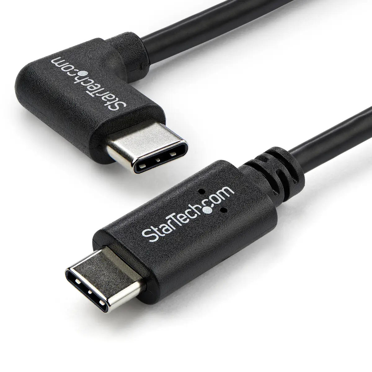 USB Kabel rechtsgewinkelt USB-C/USB-C Männlich/Männlich Schwarz 1m