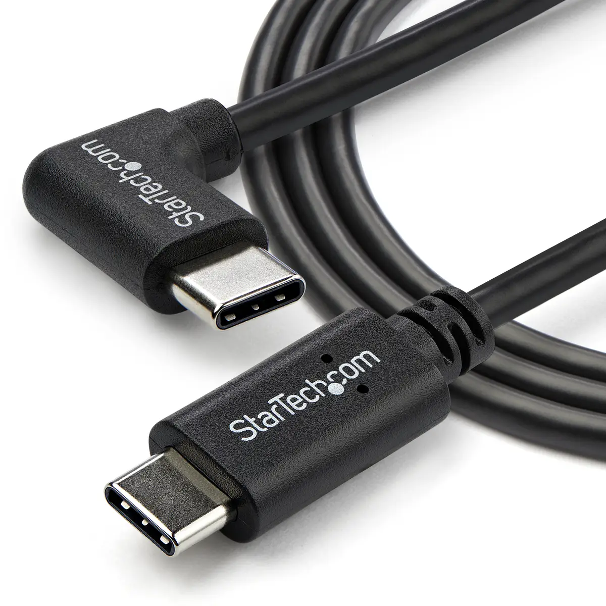 USB Kabel rechtsgewinkelt USB-C/USB-C Männlich/Männlich Schwarz 1m