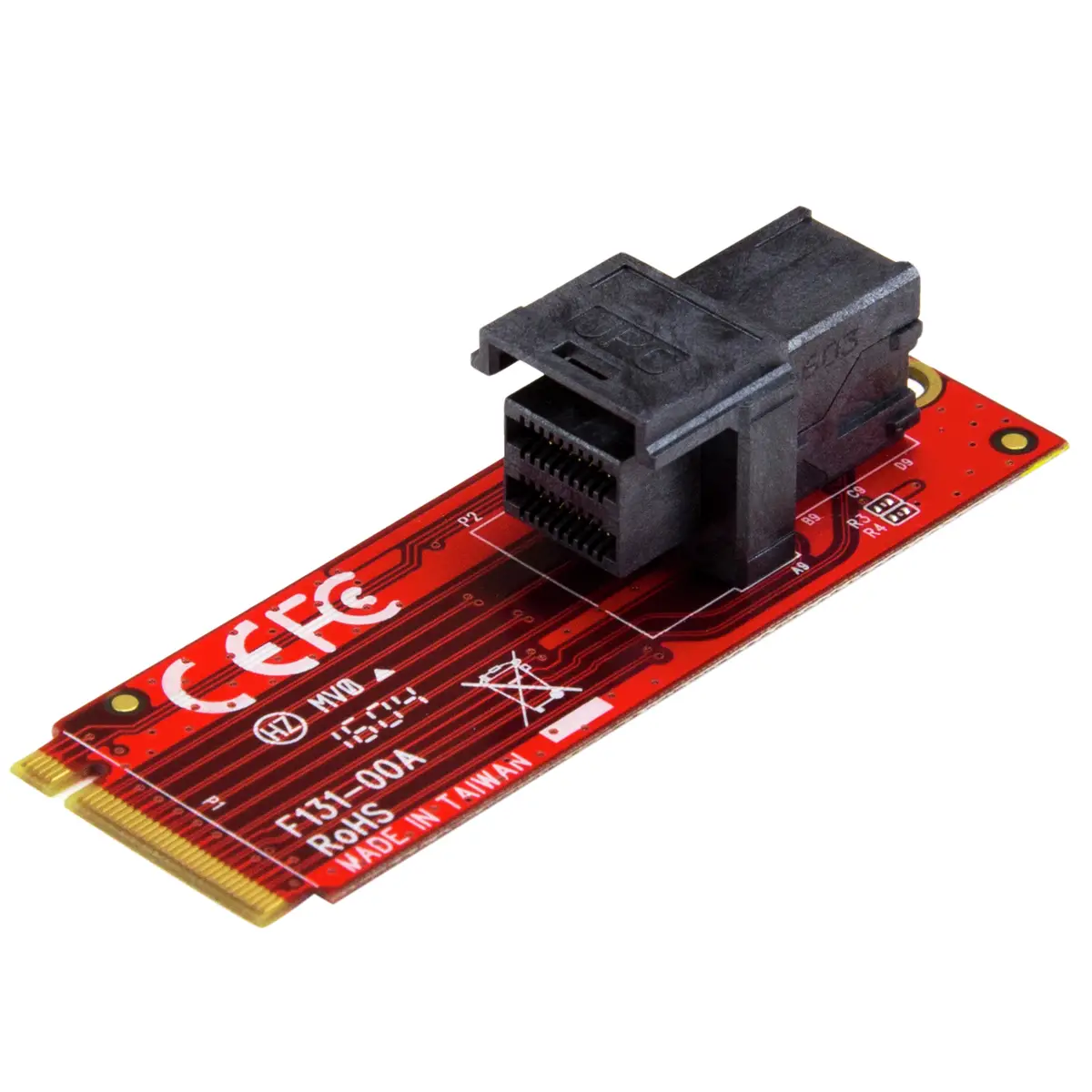 PCI Express 3.0 U.2 (SFF-8643) auf M.2 x4 Adapterkarte für 2,5" U.2 NVMe SSD