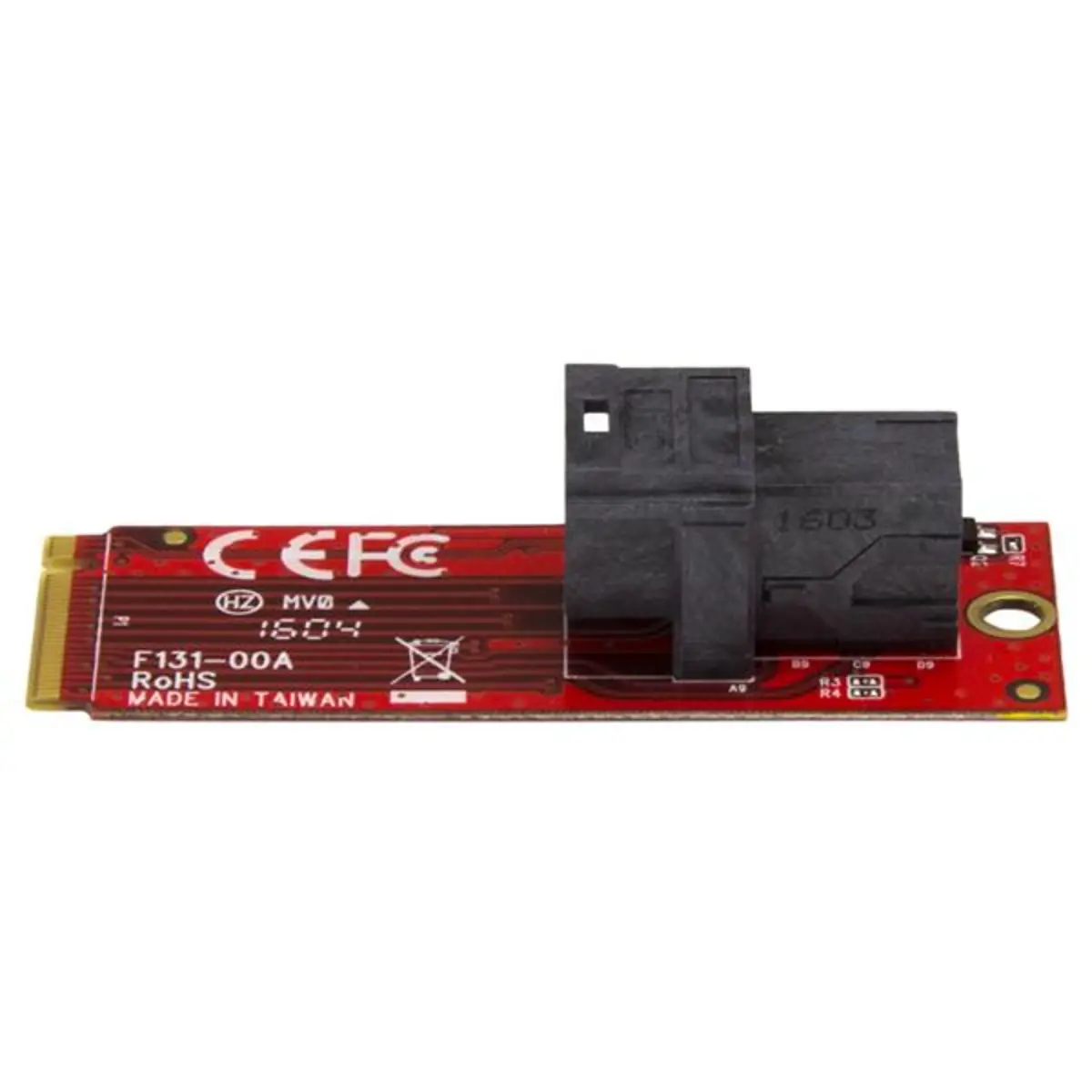 PCI Express 3.0 U.2 (SFF-8643) auf M.2 x4 Adapterkarte für 2,5" U.2 NVMe SSD