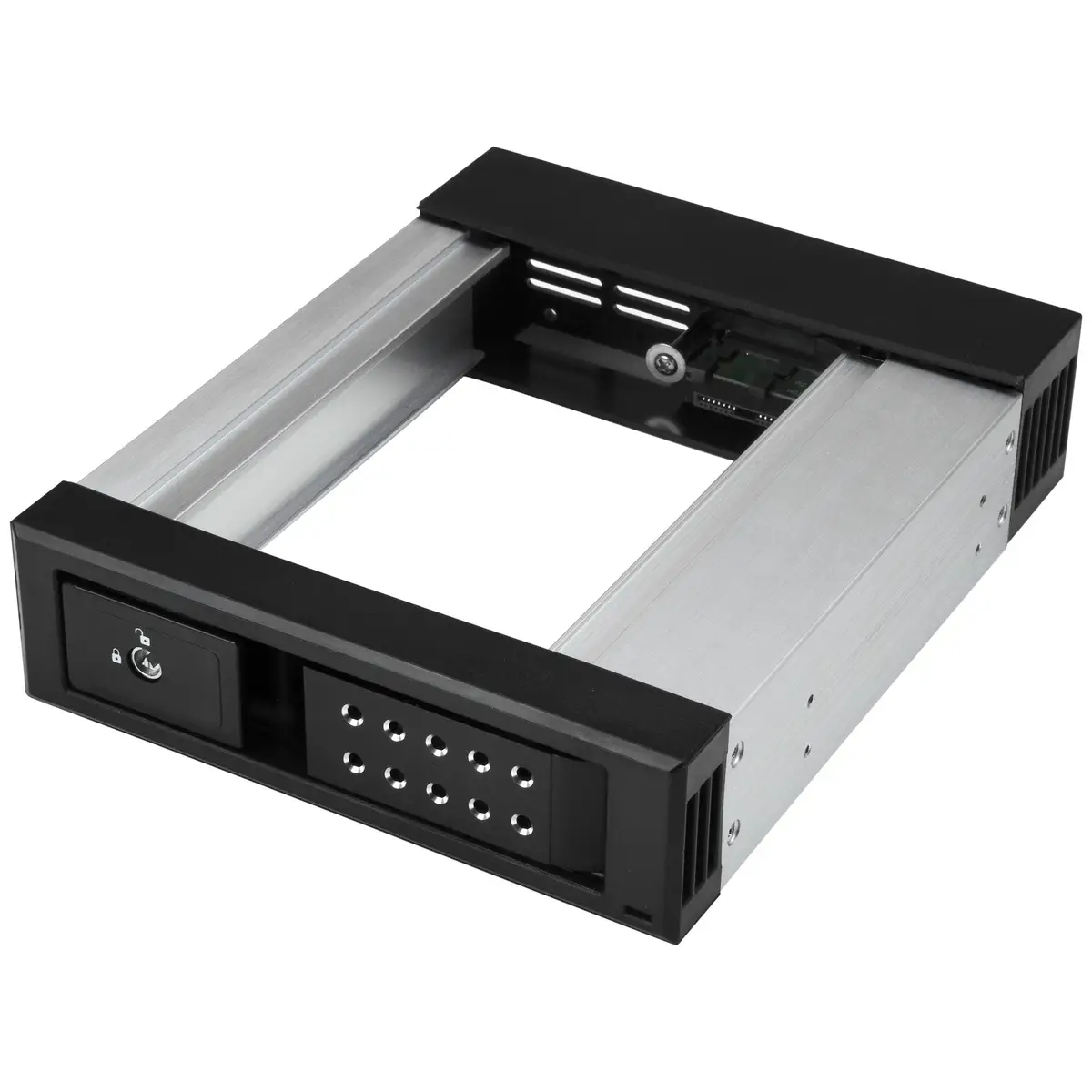 5,25" auf 3,25" Festplatten Wechselrahmen für 3,5" SATA/SAS Laufwerke Trägerlos