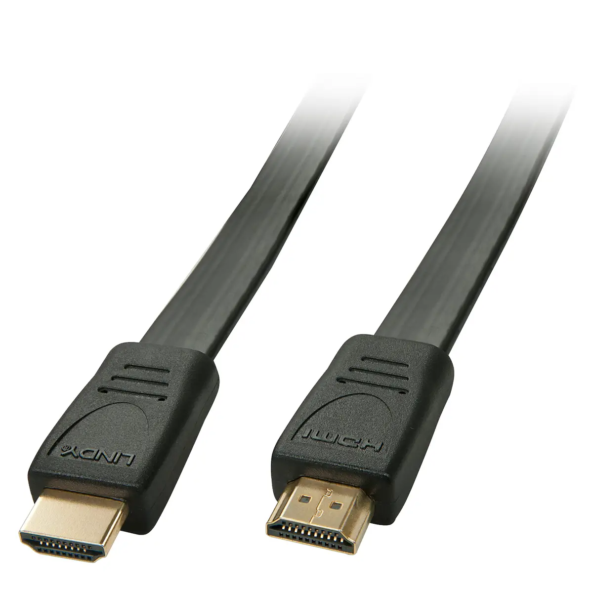 HDMI Flachbandkabel Stecker/Stecker Schwarz 2 m