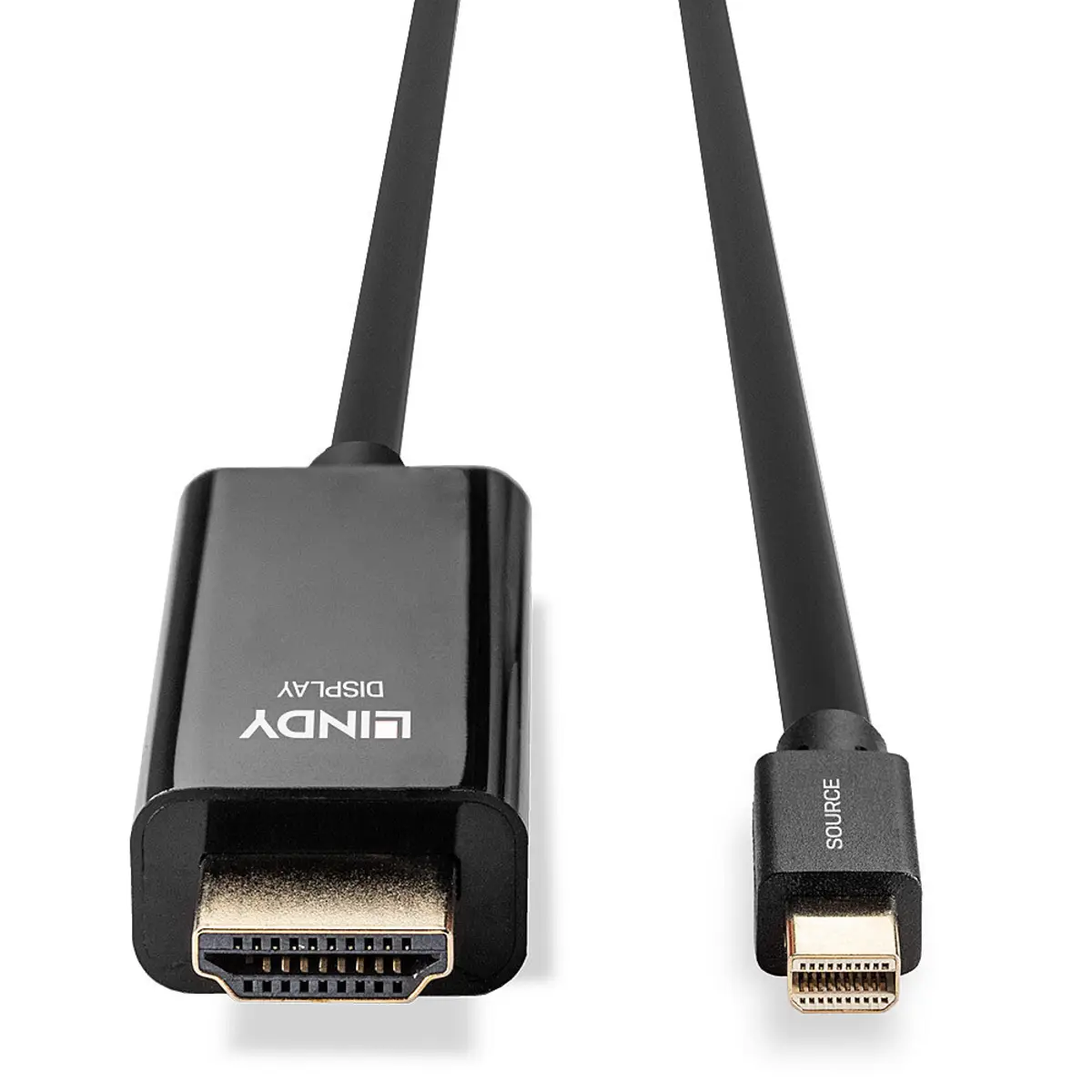 DisplayPort Anschlusskabel HDMI/MiniDisplayPort Stecker/Stecker Schwarz 1m