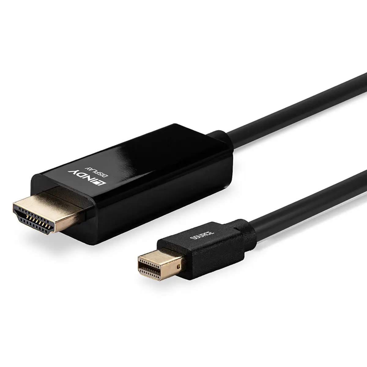 DisplayPort Anschlusskabel HDMI/MiniDisplayPort Stecker/Stecker Schwarz 1m