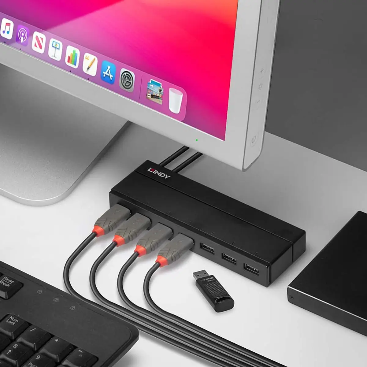 USB 3.1 Hub 7 Port mit Ladefunktion