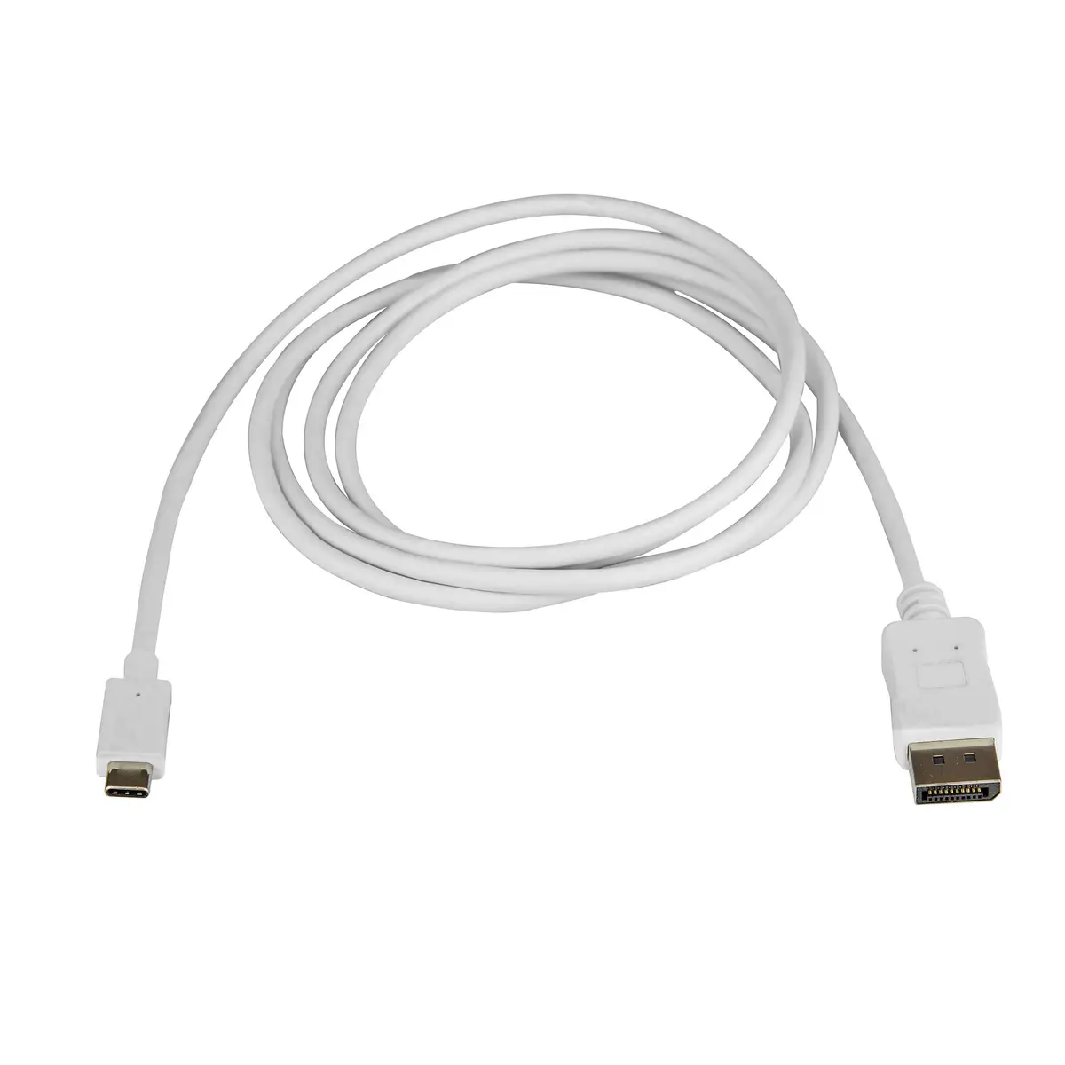 USB-C auf DisplayPortkabel Stecker/Stecker weiß 1,8m