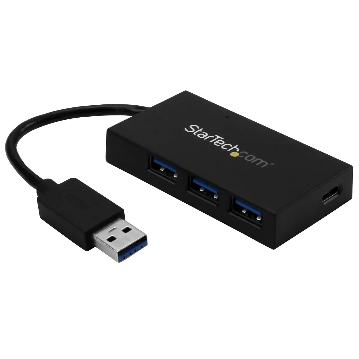 4 Port USB Hub USB-A/3xUSB-AxUSB-C Schwarz