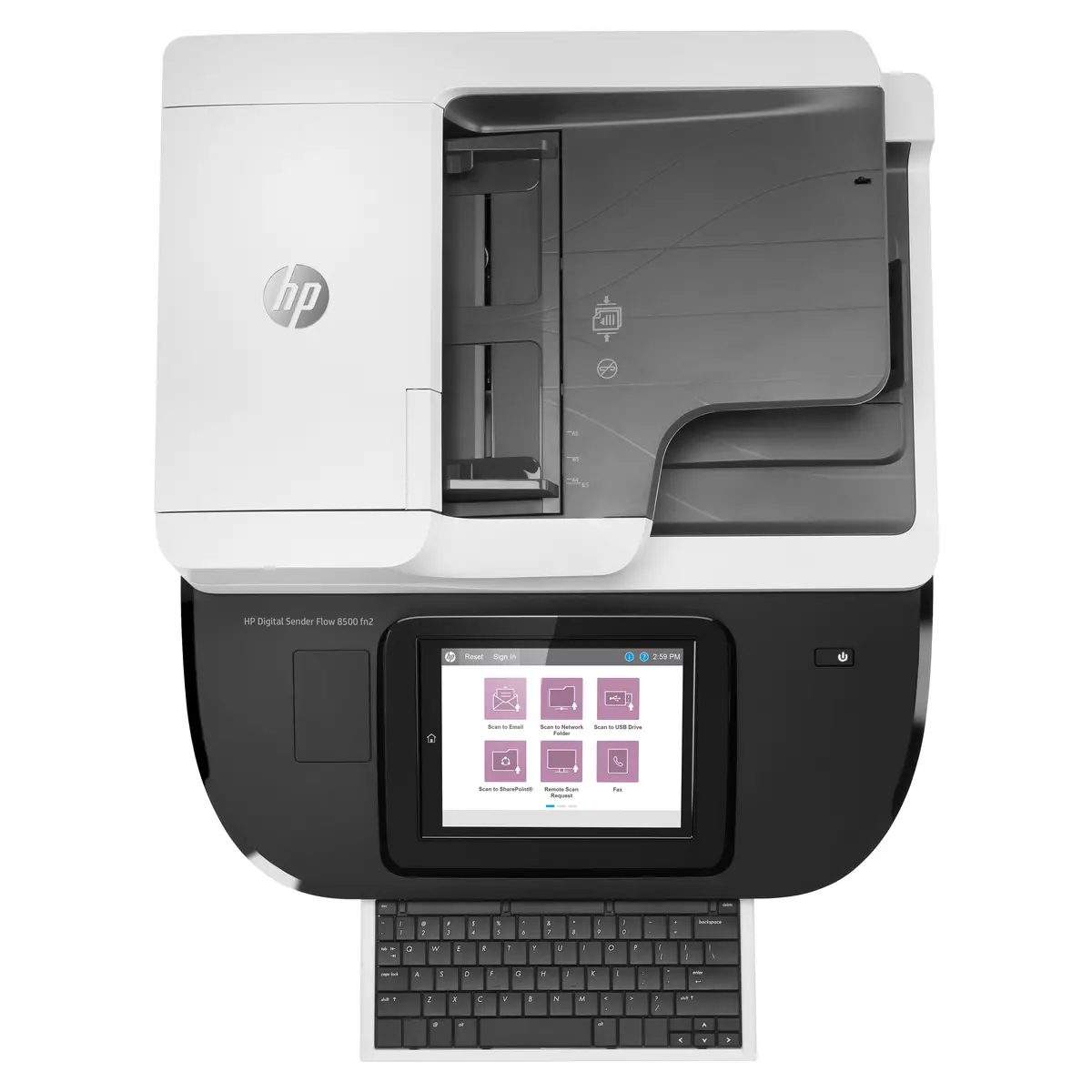 Digital Sender Flow 8500fn2 Dokumentenscanner 600dpi bis zu 92 Seiten/Min. (einfarbig) / bis zu 92 Seiten/Min. (Farbe) 150