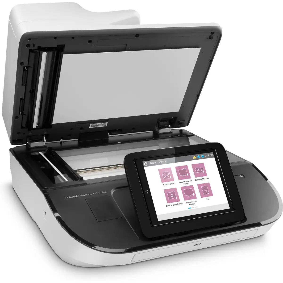Digital Sender Flow 8500fn2 Dokumentenscanner 600dpi bis zu 92 Seiten/Min. (einfarbig) / bis zu 92 Seiten/Min. (Farbe) 150