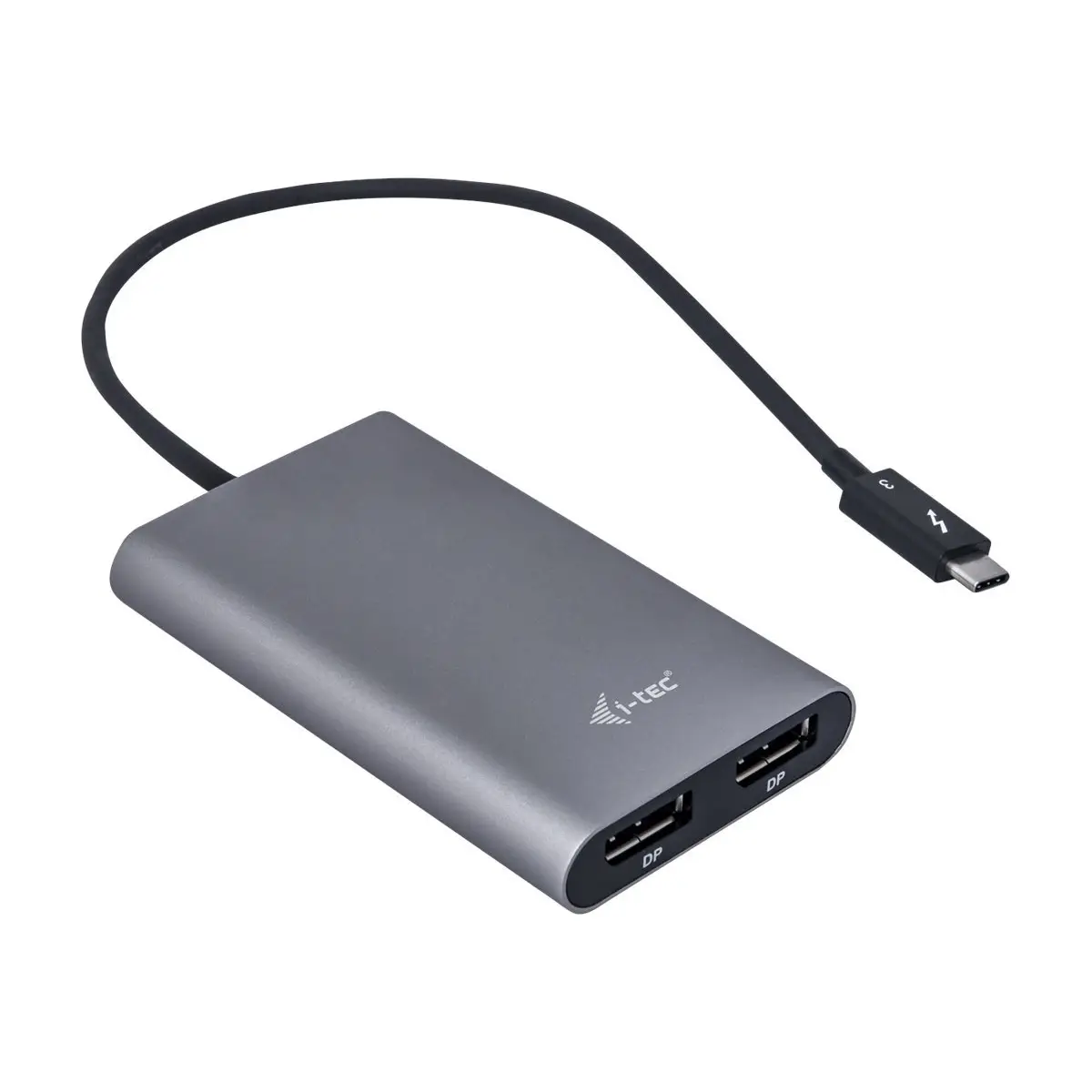 i-tec Thunderbolt 3 auf Dual Display Port Video Adapter Schwarz