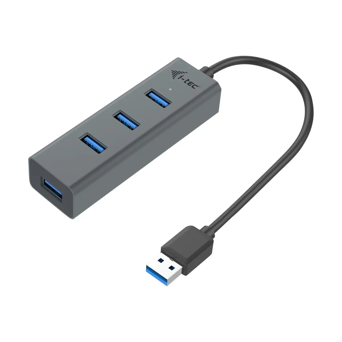 i-tec USB 3.0 Metal passive HUB 4 port mitout power adapter, für notebook, ultrabook, tablet, PC, Windows und Mac OS