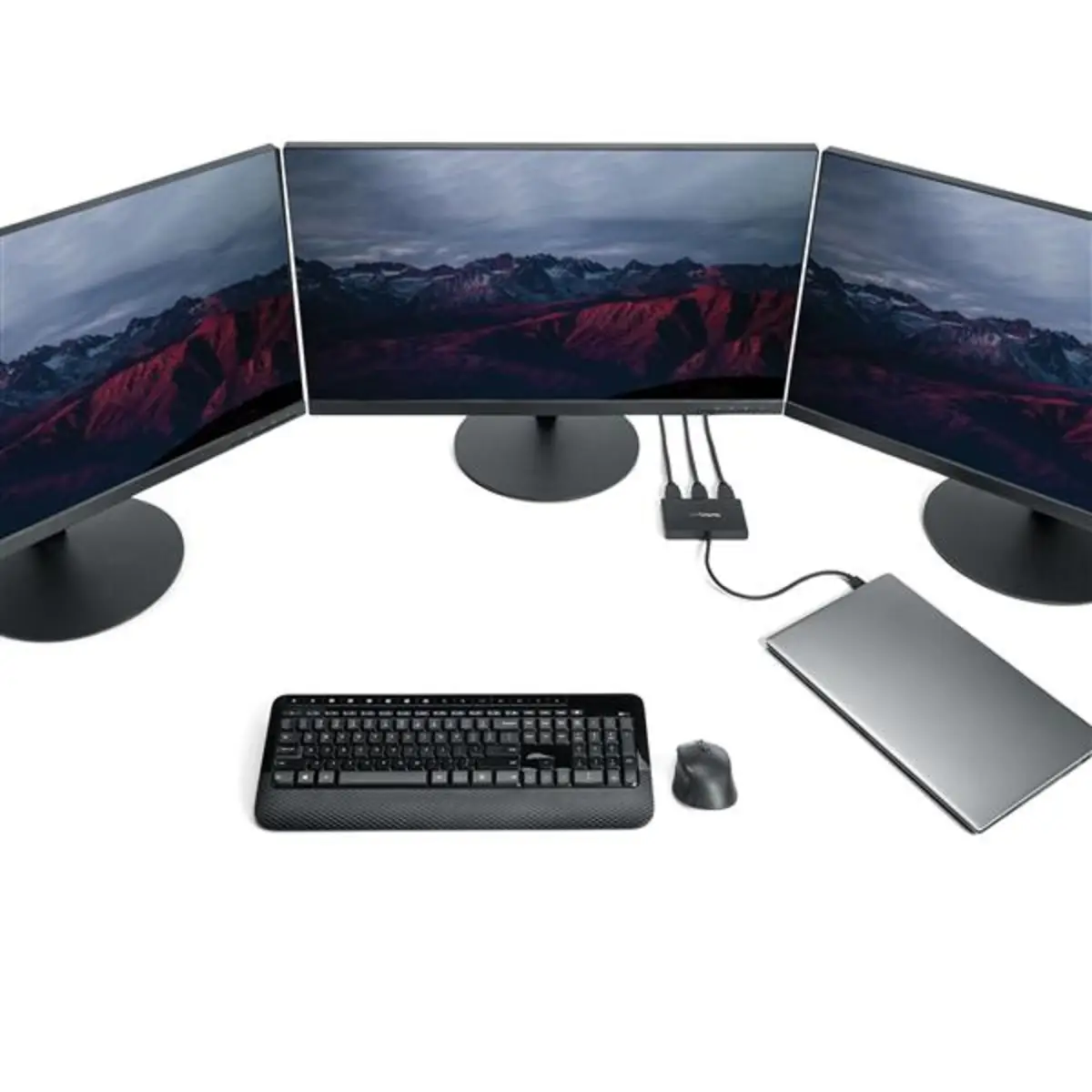 USB C auf HDMI Multimonitor Adapter 3 Port Hub